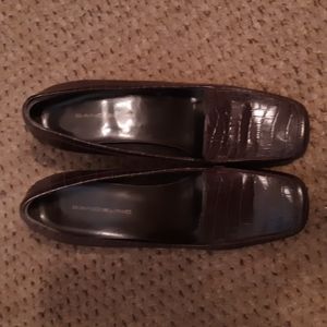 Vintage Bandolino Croc Leather Loafers